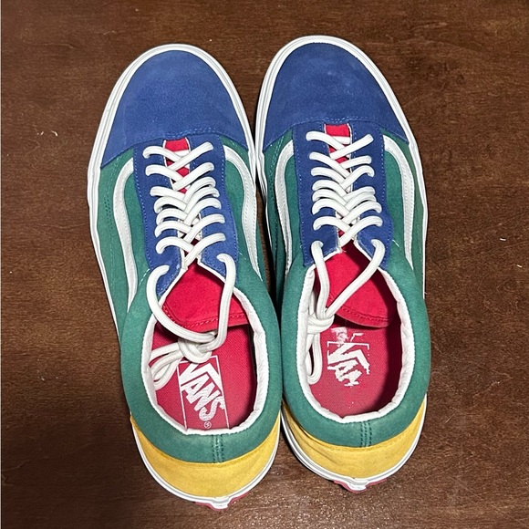 Vans Old Skool Yacht Club Multi-Color Blue Green Red Yellow GUC US Men 11 - Picture 6 of 9
